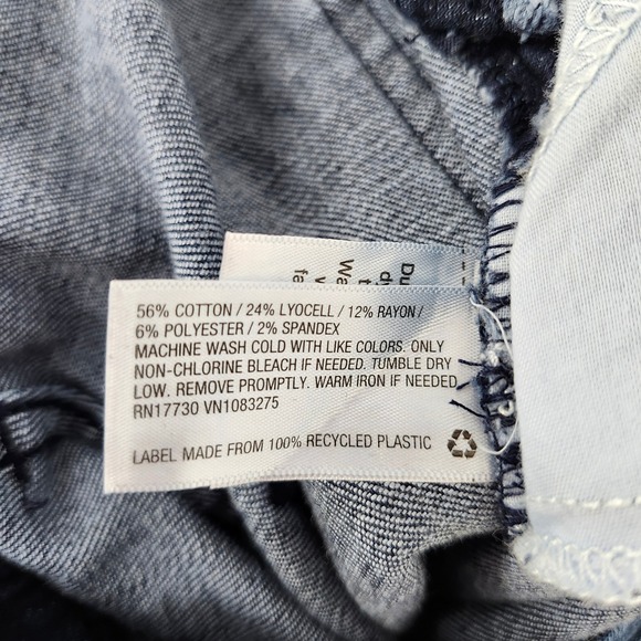 Universal Thread Dark Wash Wide Leg Overalls Womens 8 Modern Tie Waist Festival - Picture 5 of 10